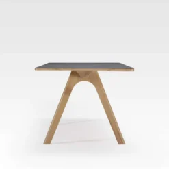 Chevron Table de designer en céramique et bois