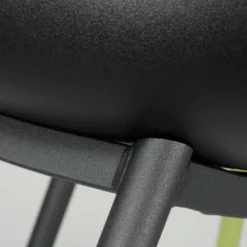 Cloe Tabouret snack moderne en polypropylène et métal