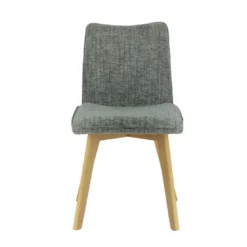 ColineChaise rembourrée en tissu avec pieds en bois