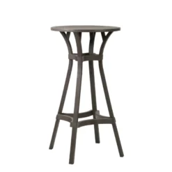 Combo Table de jardin ronde recyclée