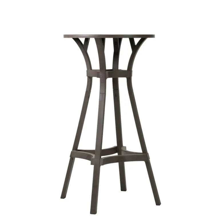 Combo Table de jardin ronde recyclée