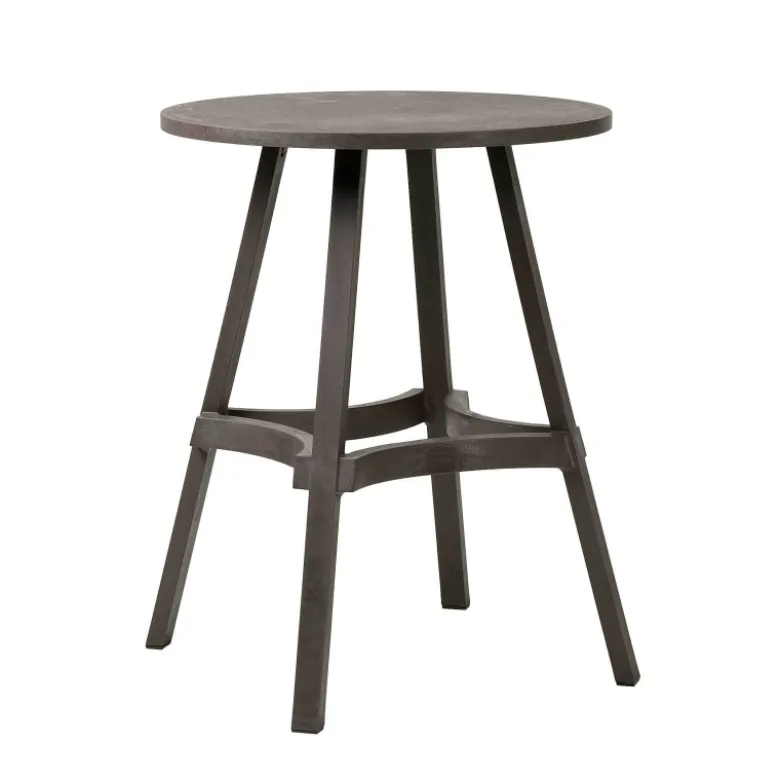Combo Table de jardin ronde recyclée