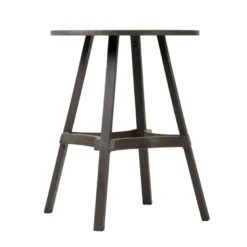 Combo Table de jardin ronde recyclée