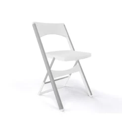 Compact Chaise pliante solide en technopolymère et métal aluminium