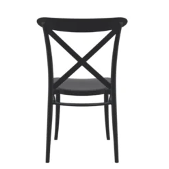 Cross Chaise de cuisine style bistrot empilable en polypropylène
