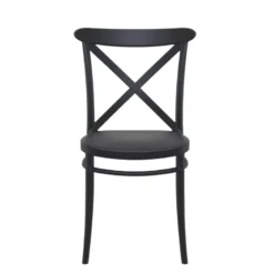 Cross Chaise de cuisine style bistrot empilable en polypropylène