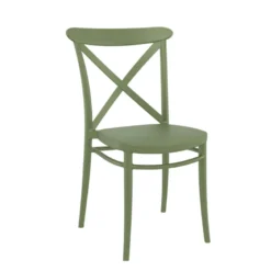 Cross Chaise de cuisine style bistrot empilable en polypropylène