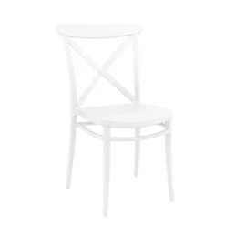 Cross Chaise de terrasse bistrot empilable en polypropylène