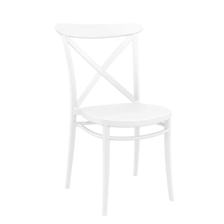 Cross Chaise de terrasse bistrot empilable en polypropylène
