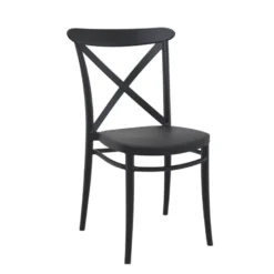 Cross Chaise de terrasse bistrot empilable en polypropylène