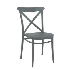 Cross Chaise de terrasse bistrot empilable en polypropylène