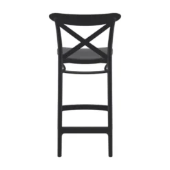 Cross Tabouret snack moderne en polypropylène avec dossier
