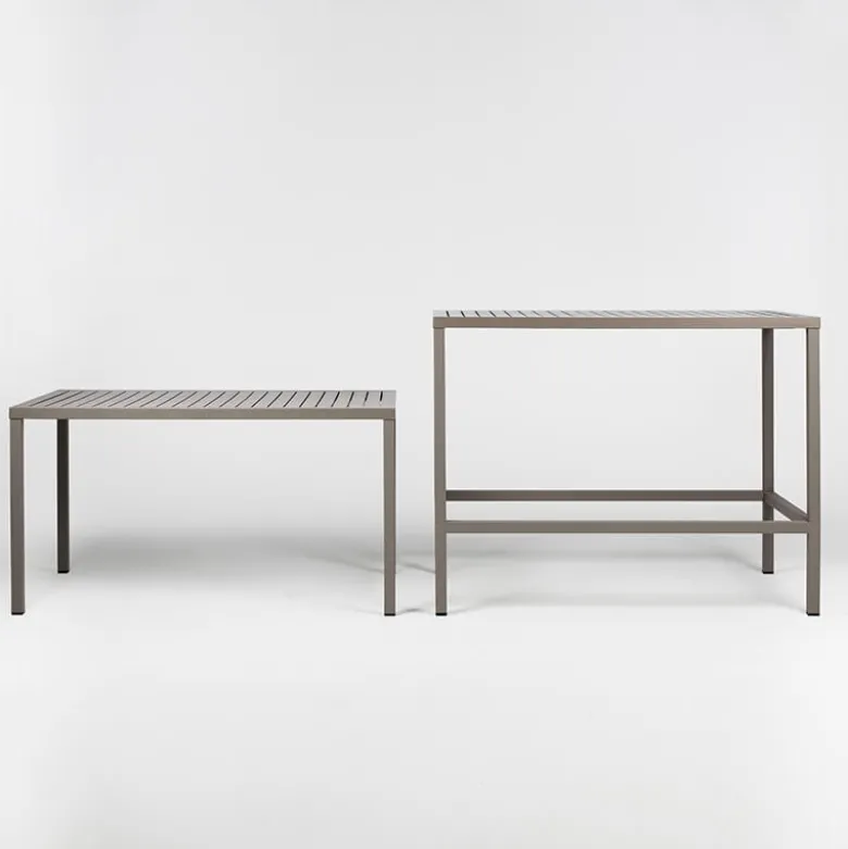 Cube Table de jardin rectangulaire réglable en hauteur fabriquée en Italie