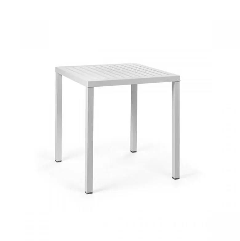 Cube Table de jardin réglable en hauteur carrée fabriquée en Italie