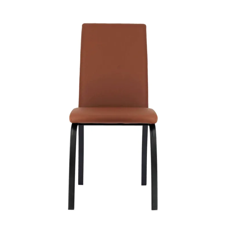 DarcyChaise de salle à manger rembourrée avec pieds en métal