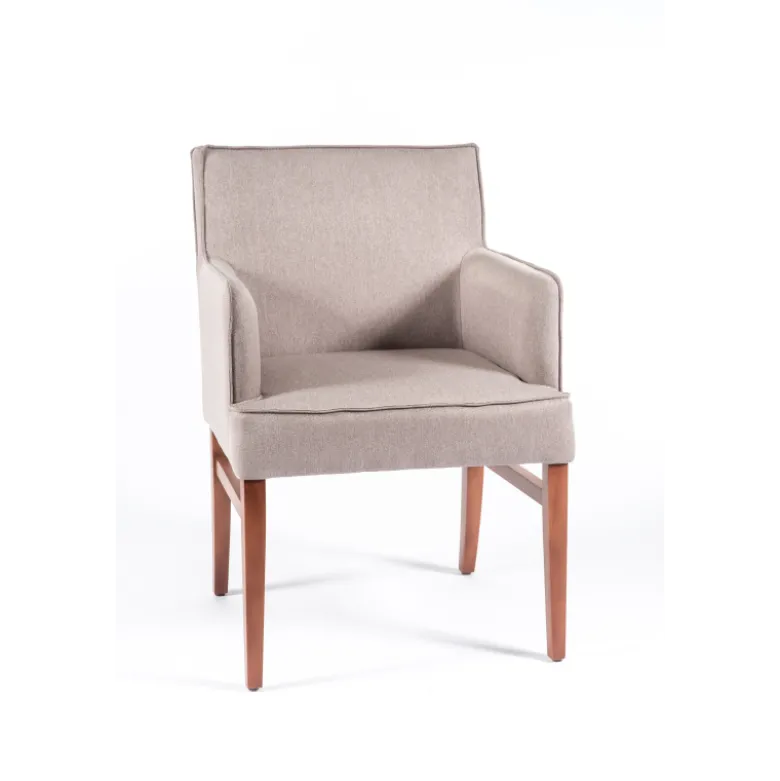 Diem 40 Fauteuil contemporain en tissu et bois