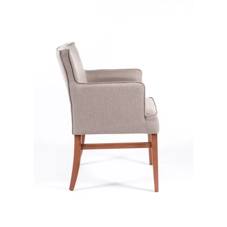 Diem 40 Fauteuil contemporain en tissu et bois