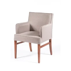 Diem 40 Fauteuil contemporain en tissu et bois