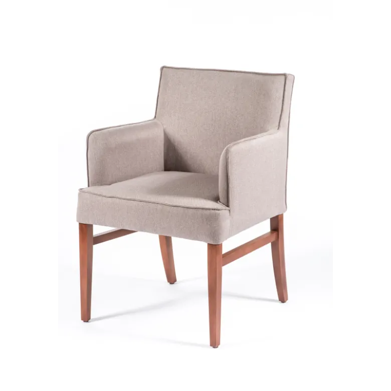 Diem 40 Fauteuil contemporain en tissu et bois