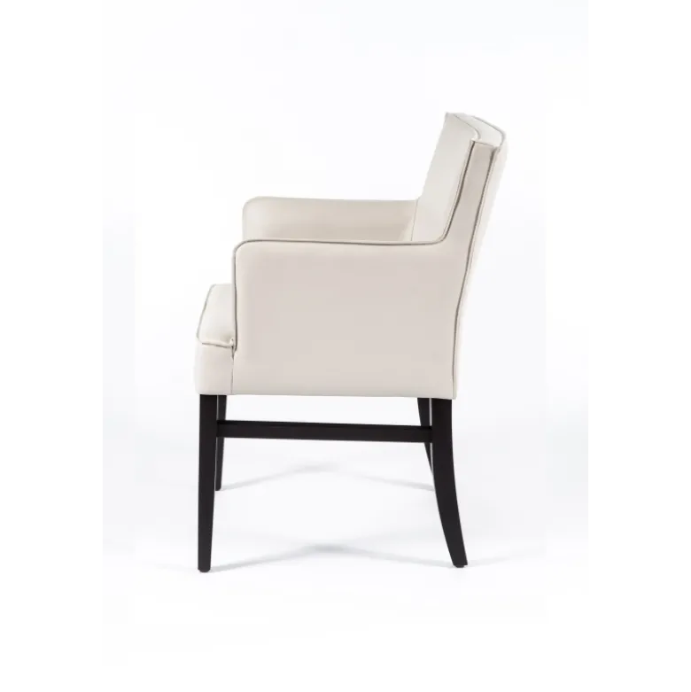 Diem 40 Fauteuil contemporain en synthétique et bois