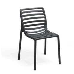 Doga bistrot Chaise de jardin design empilable sans accoudoirs de fabrication italienne