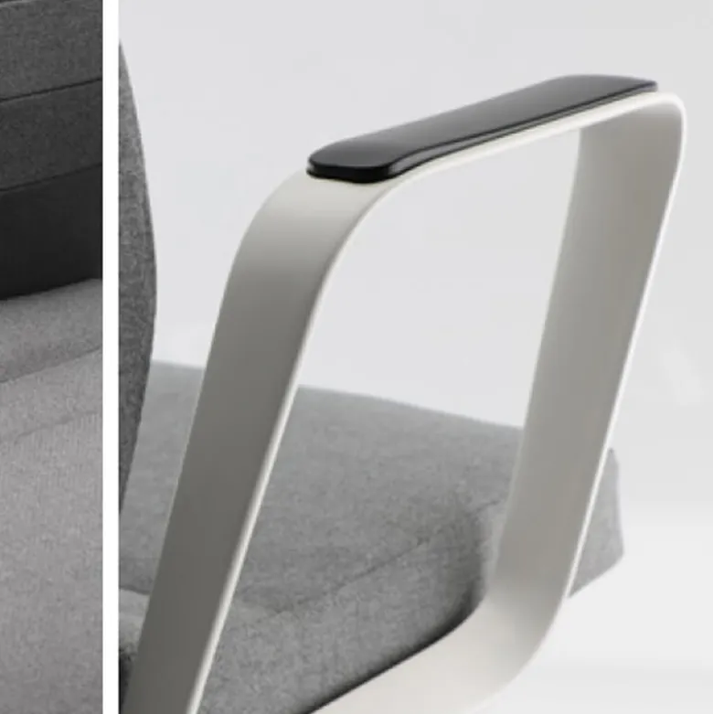 Eden 02 Fauteuil de direction en tissu avec têtière made in France