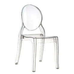 Elizabeth Chaise médaillon transparente en polycarbonate