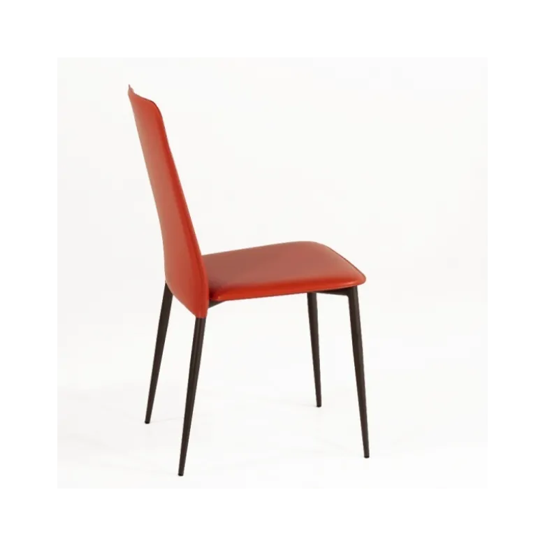 Ely A Chaise moderne en croûte de cuir