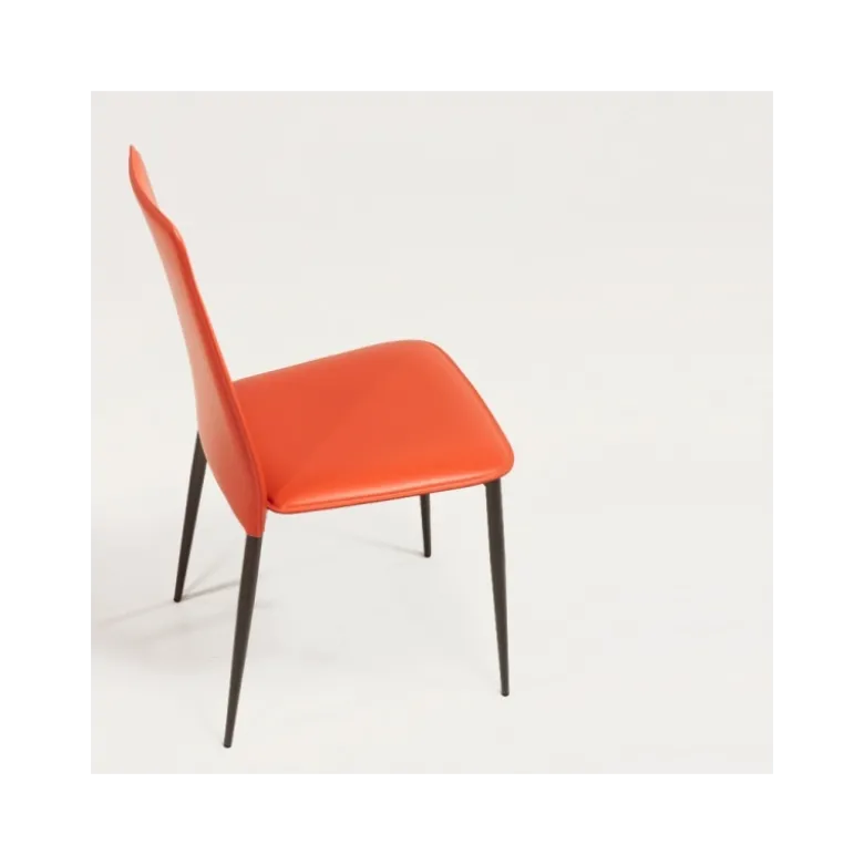Ely A Chaise moderne en croûte de cuir