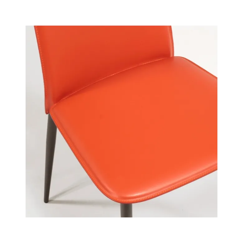 Ely A Chaise moderne en croûte de cuir