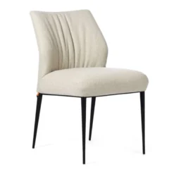 Enora Chaise Mobitec® moderne en tissu et pieds en métal