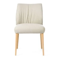 Enora Mobitec® Chaise cocooning en tissu et pieds en bois