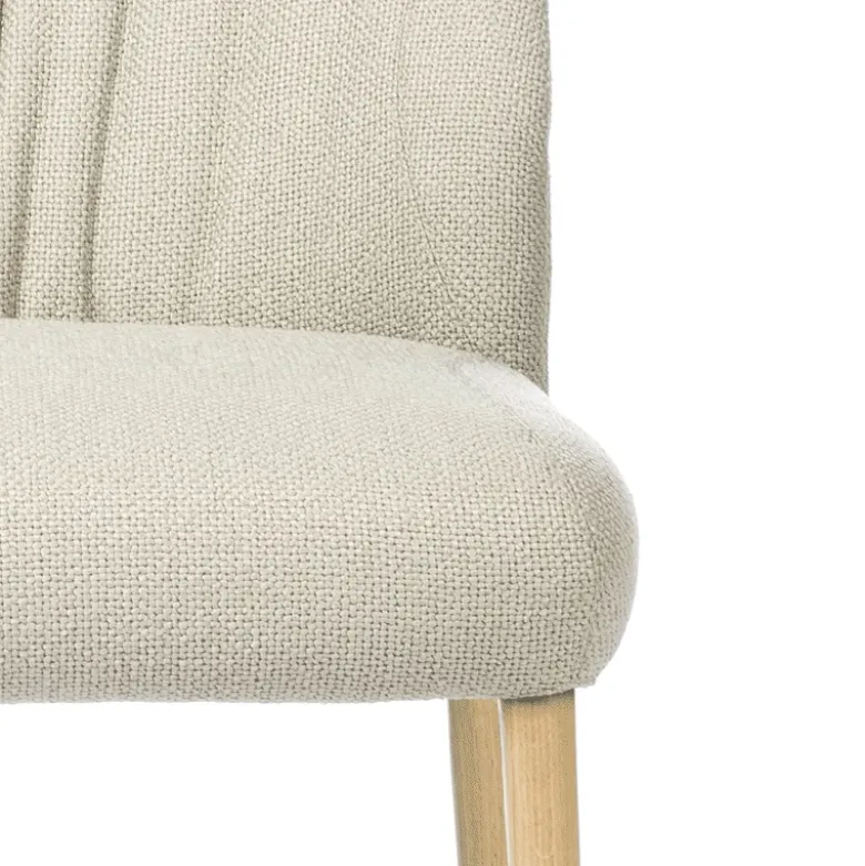 Enora Mobitec® Chaise cocooning en tissu et pieds en bois