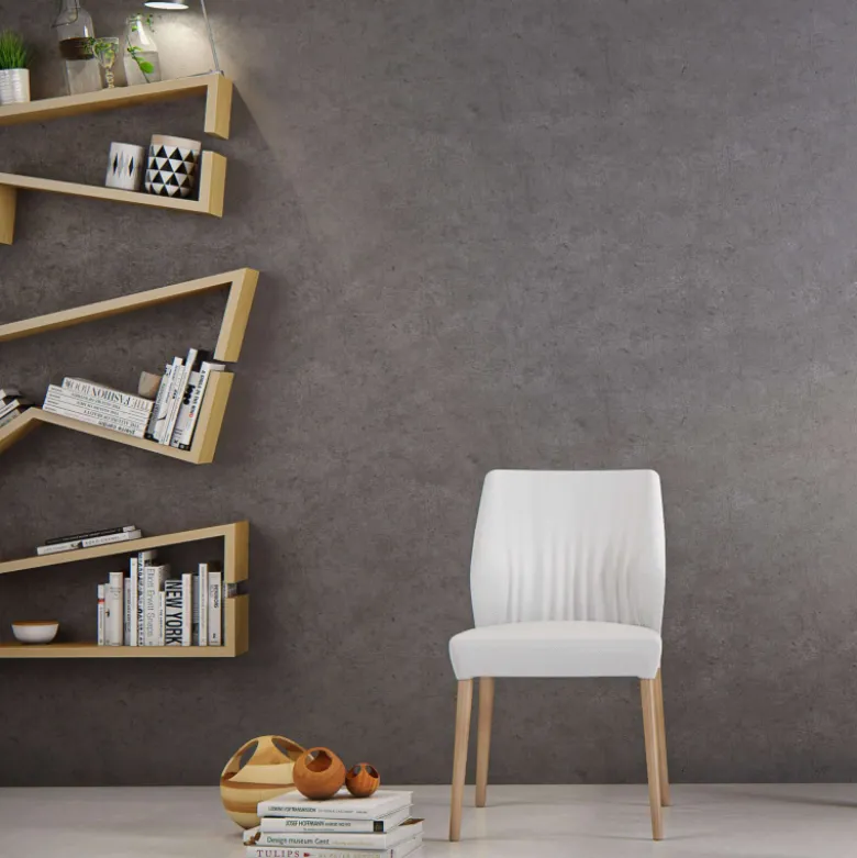 Enora Mobitec® Chaise cocooning en tissu et pieds en bois