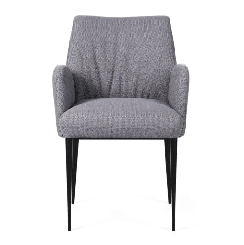 Enora Mobitec® Fauteuil cocooning en tissu et pieds en métal