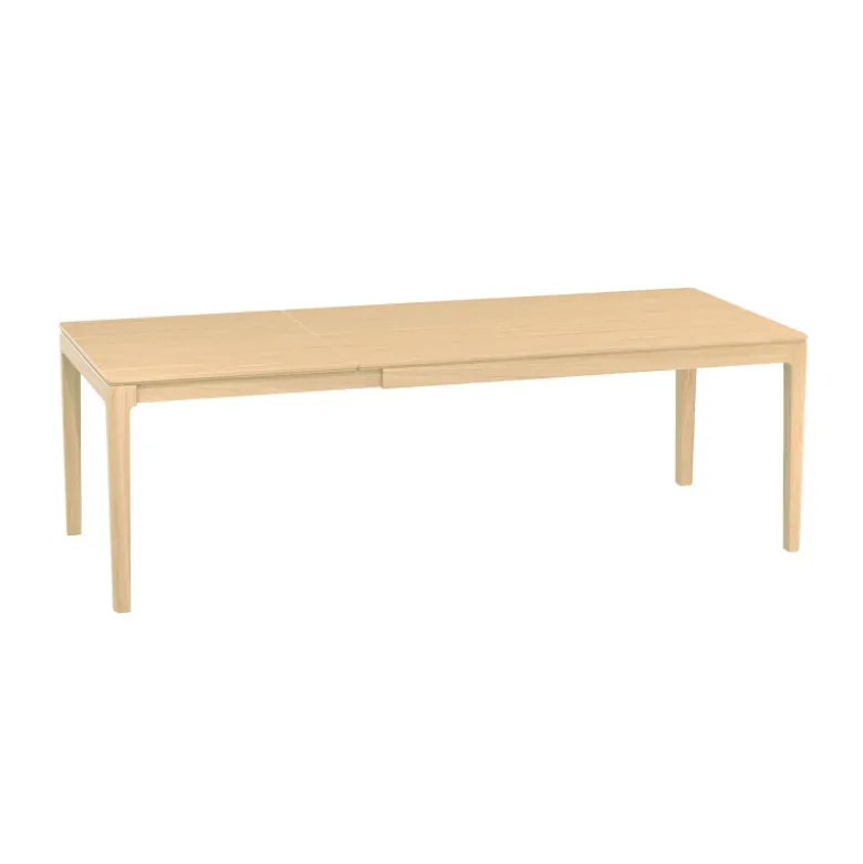 Fiera Table à manger extensible rectangulaire en bois
