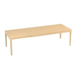 Fiera Table à manger extensible rectangulaire en bois