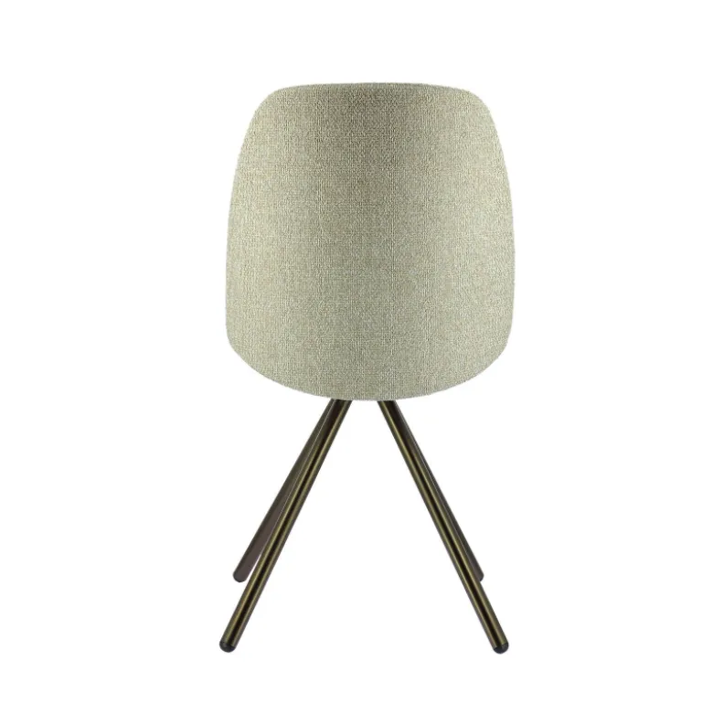 Figaro 2 Chaise moderne pivotante en tissu et pieds métal