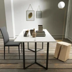 Flap Table console extensible en mélaminé