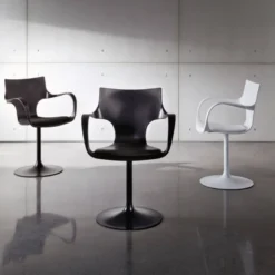 Flûte Sovet® Chaise design pivotante avec accoudoirs