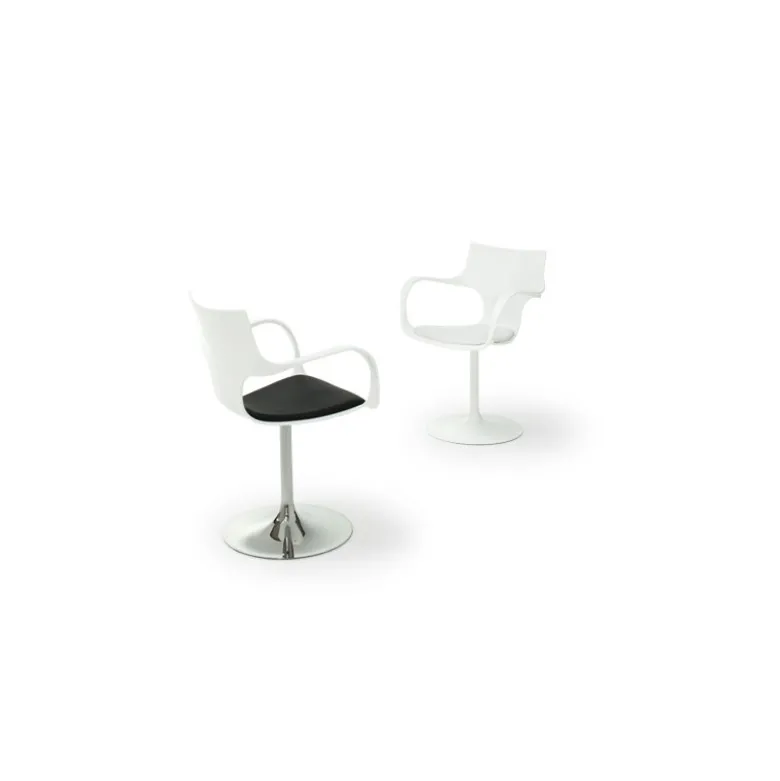 Flûte Sovet® Chaise design pivotante avec accoudoirs