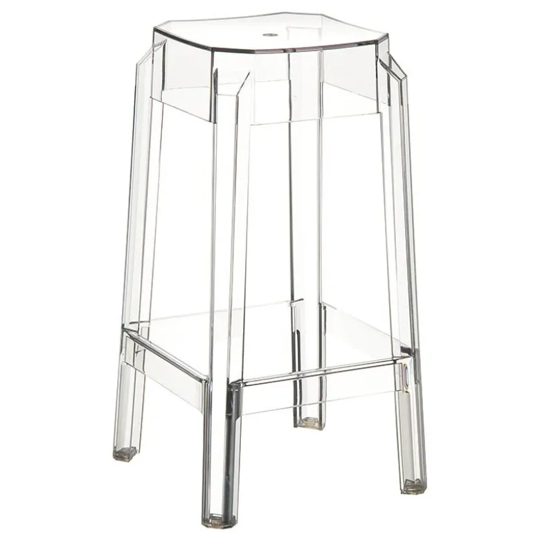 Fox Tabouret snack moderne en plexi hauteur 65 cm