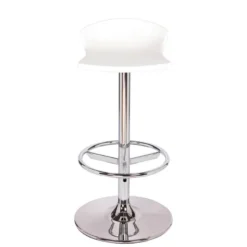 Free Tabouret bar pivotant italien en technopolymère et métal chromé