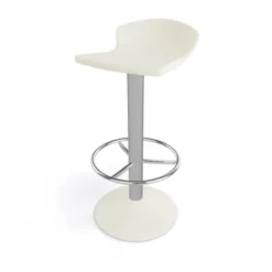 Free Tabouret bar pivotant italien en technopolymère et métal chromé