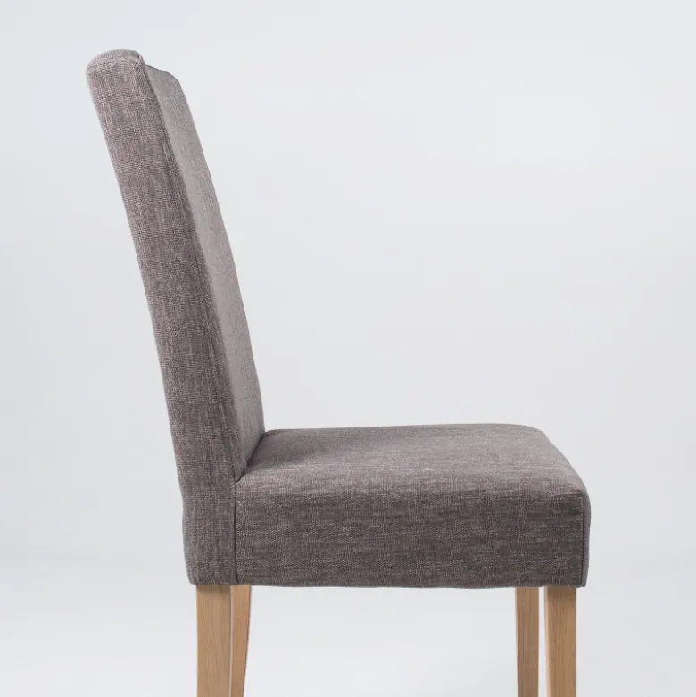 Gaby Mobitec® Chaise de salle à manger en tissu et bois massif