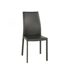 Giada Chaise de salle à manger en croûte de cuir
