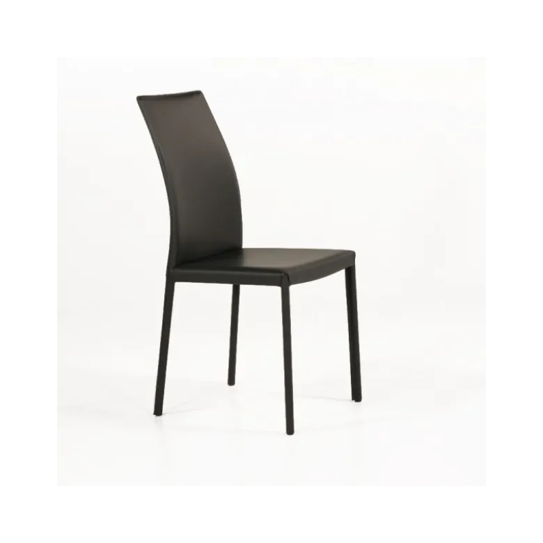 Giada Chaise de salle à manger en croûte de cuir