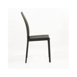 Giada Chaise de salle à manger en croûte de cuir