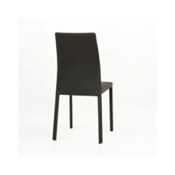 Giada Chaise de salle à manger en croûte de cuir