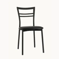 Go 1419 Chaise de cuisine rembourrée en synthétique et métal